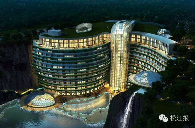 上海的深坑酒店建造过程,世界十大奇迹建筑上海深坑酒店