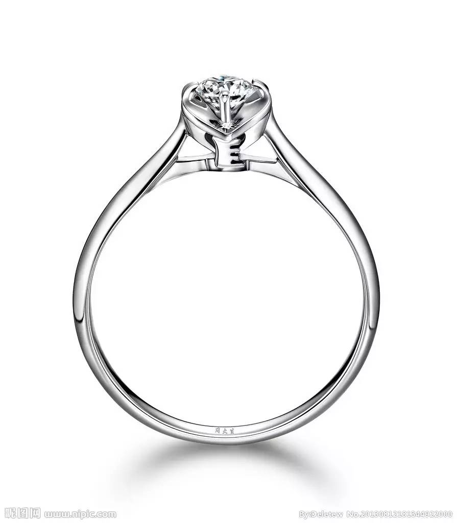 看钻戒瑕疵,四爪镶嵌钻戒介绍