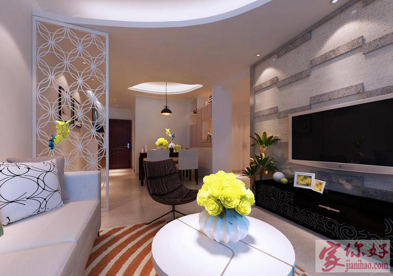 客厅中央空调吊顶造型设计效果图,最简单的吊顶设计图片