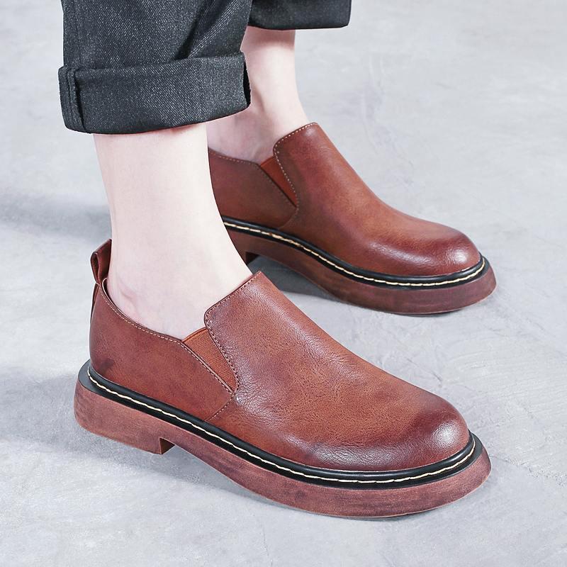 复古文艺森系小皮鞋,小皮鞋复古风