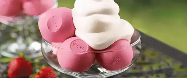 eos润唇球草莓味,0.1限时特卖包邮唇釉