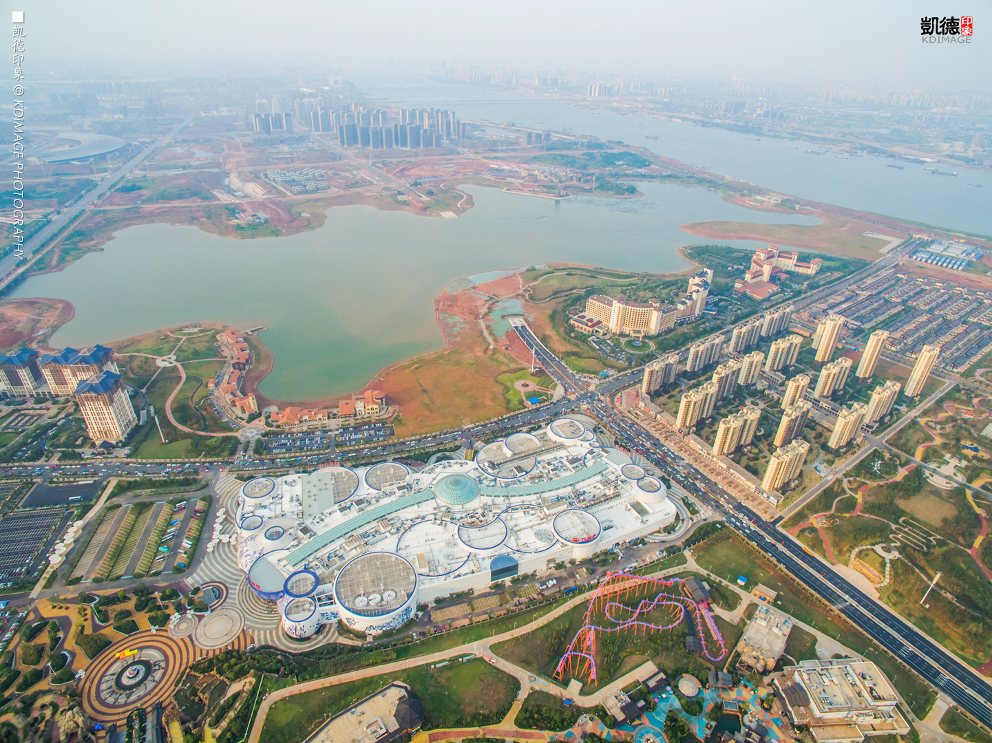 高空南昌美景照片,南昌万达乐园分布图