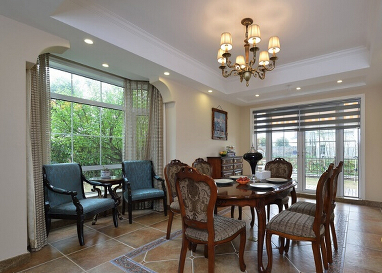 跃层280欧式装修效果图,280平大平层欧式装修效果图