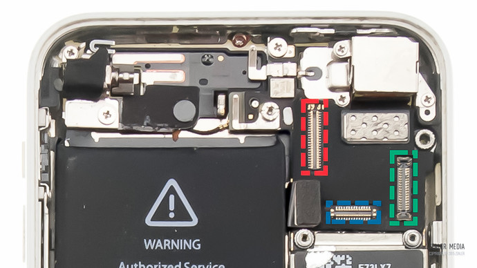 拆修iphone手机,苹果5c换后壳