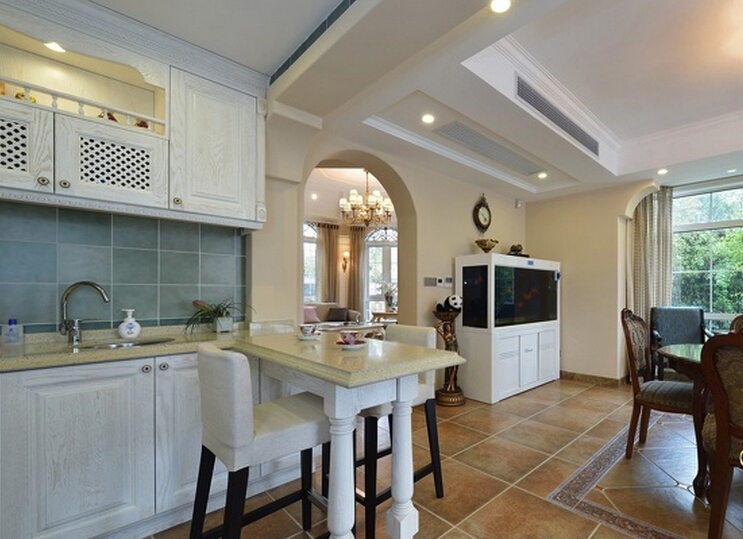 跃层280欧式装修效果图,280平大平层欧式装修效果图