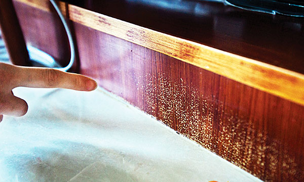 木质橱柜发霉发黑腐烂怎么处理,大理石橱柜发霉如何消除异味