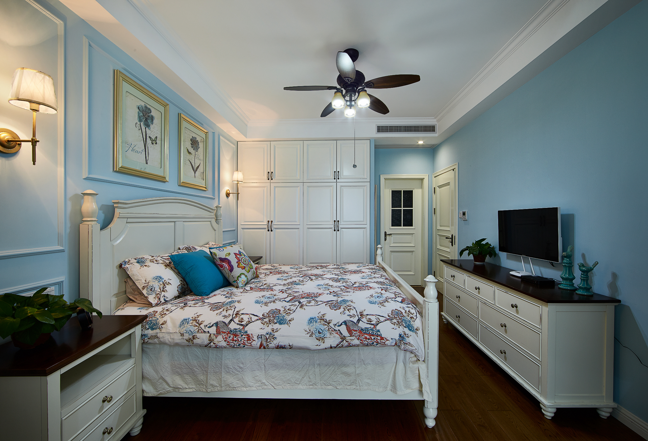 一步一风景,新乡馨华佳苑160平美式乡村风设计