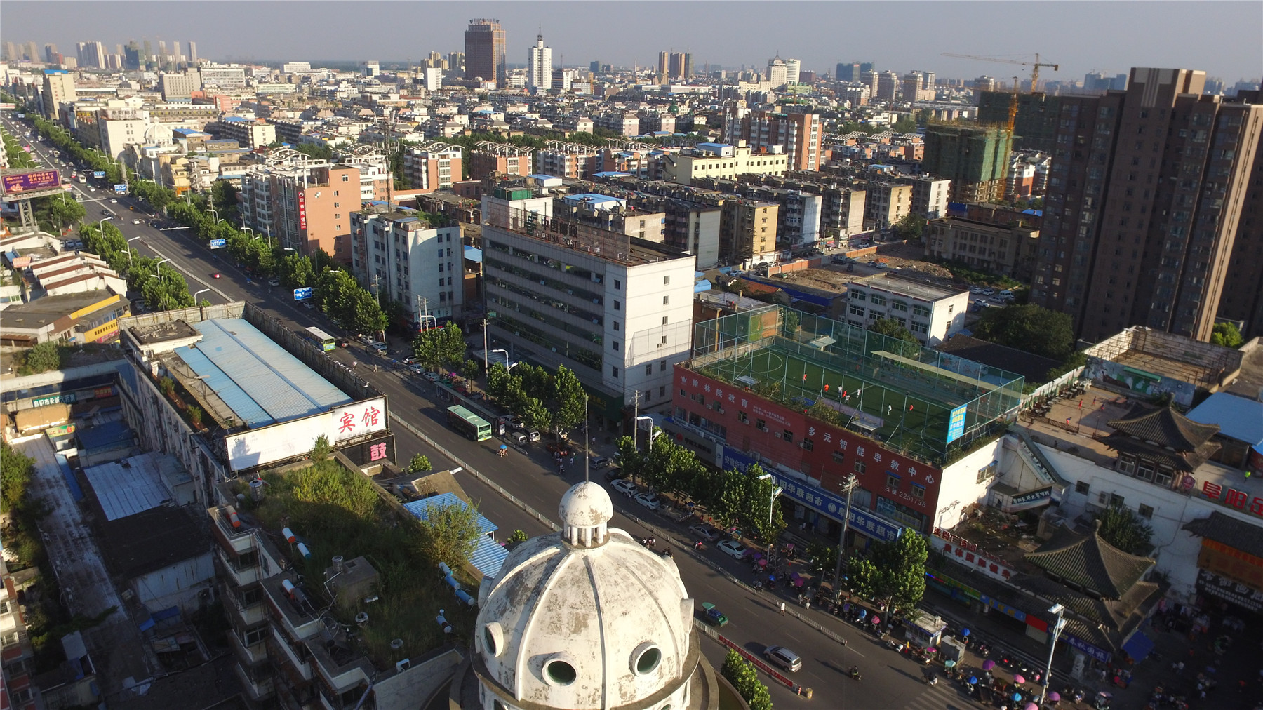 空中看阜阳大型航拍,阜阳震撼航拍短视频