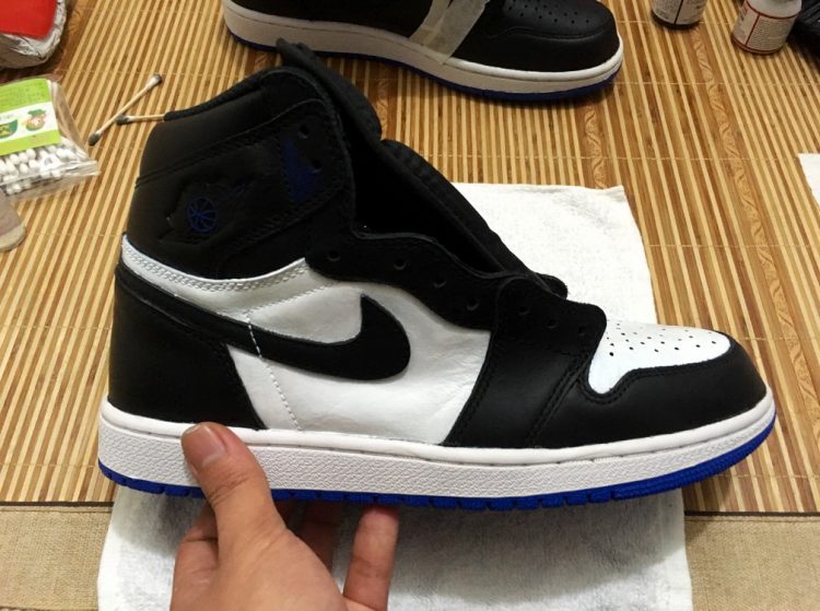 aj1禁穿黑红樱木,aj1倒钩藤原浩低帮真假