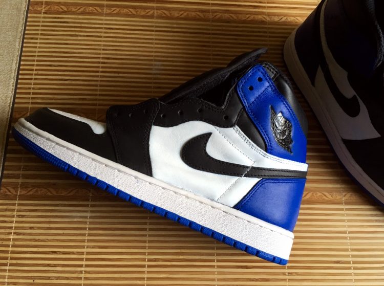 aj1禁穿黑红樱木,aj1倒钩藤原浩低帮真假