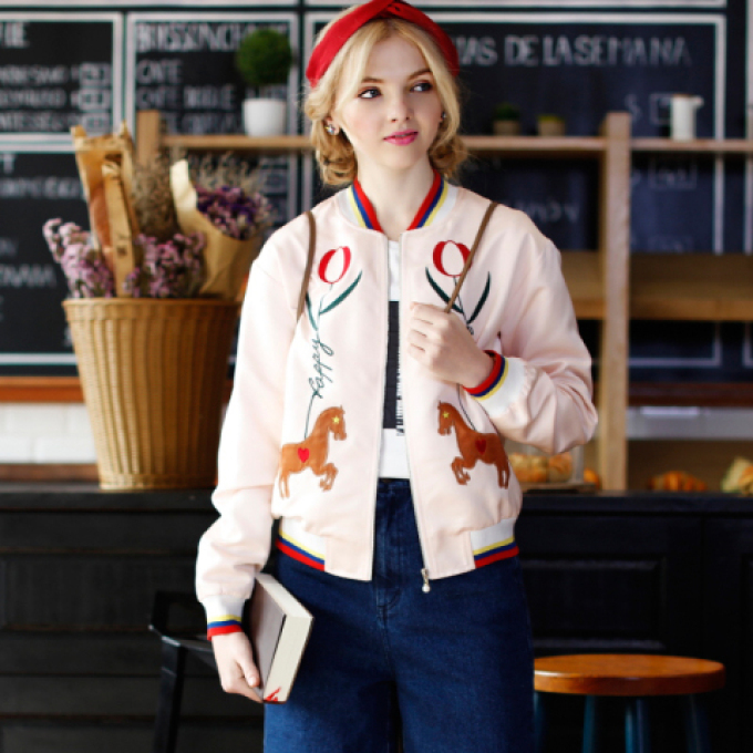 初秋休闲棒球服,秋季港风棒球服