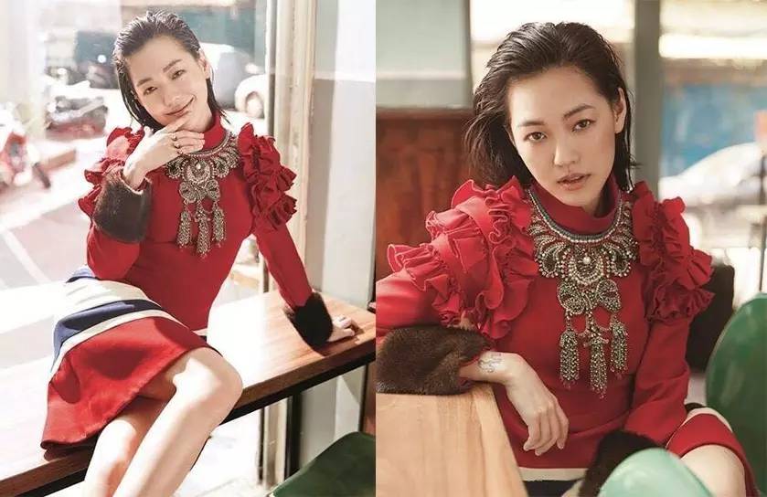 宋茜迪奥马面裙,和宋茜撞衫紫色长裙