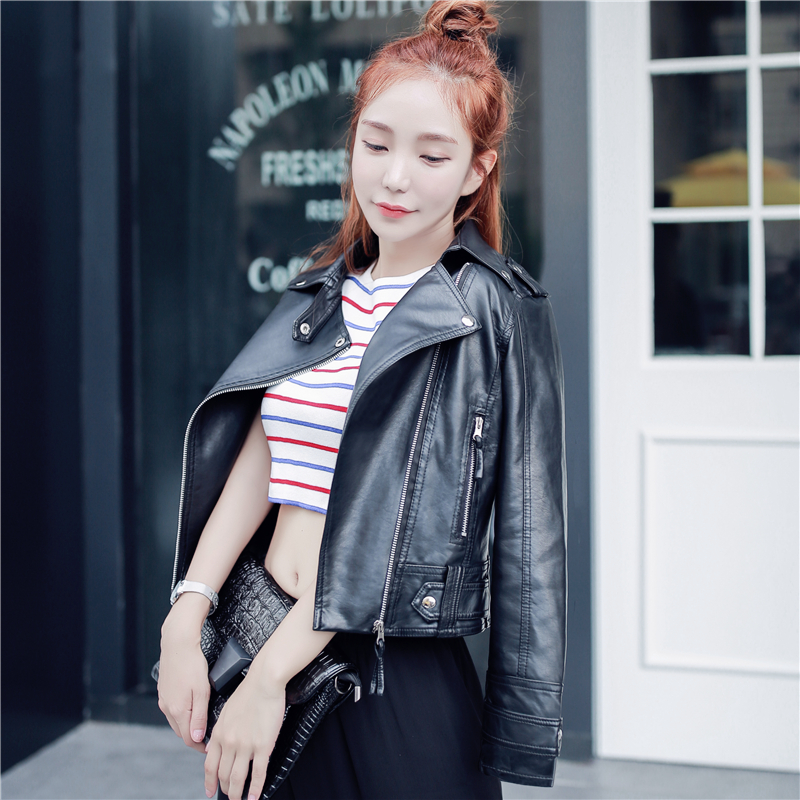 秋冬必备款皮衣的花式穿搭已上线,秋季穿搭女小个子皮衣酷酷的