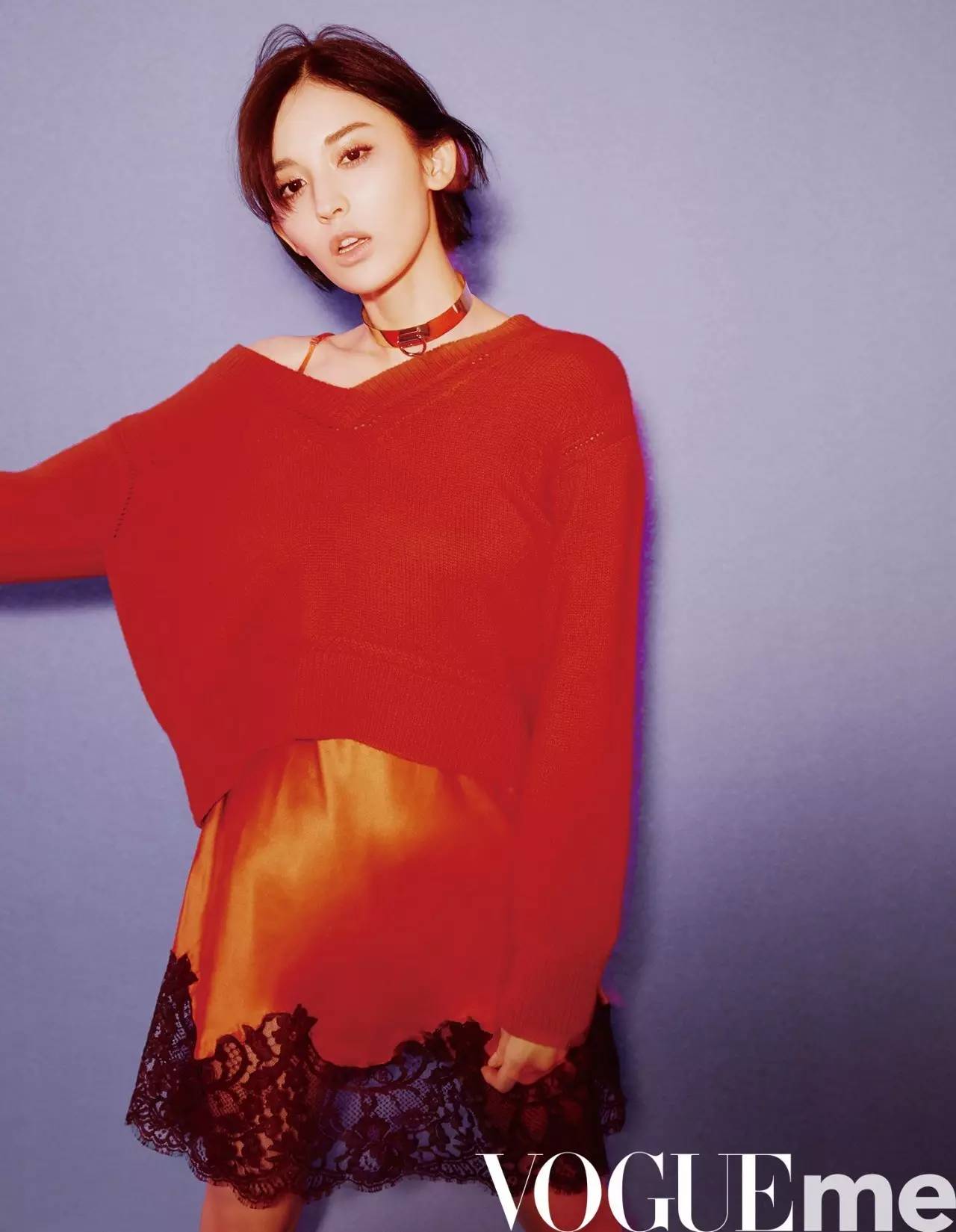 宋茜迪奥马面裙,和宋茜撞衫紫色长裙