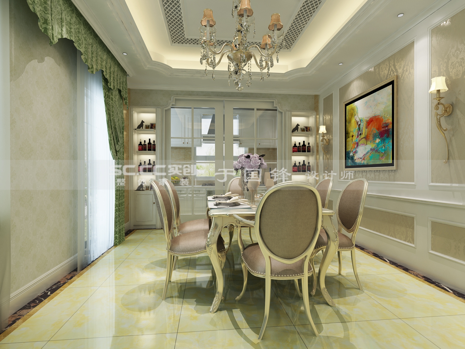 银盛泰德郡联排别墅300平装修,青岛银盛泰德郡别墅装修