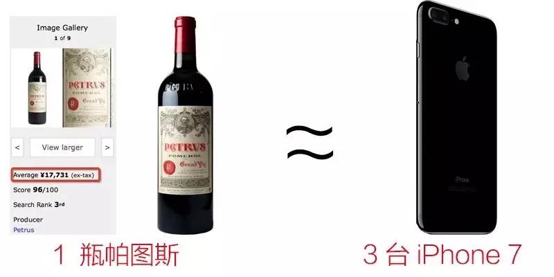 一台“IPhone7”，可以喝到多少瓶葡萄酒界的“酒王”？