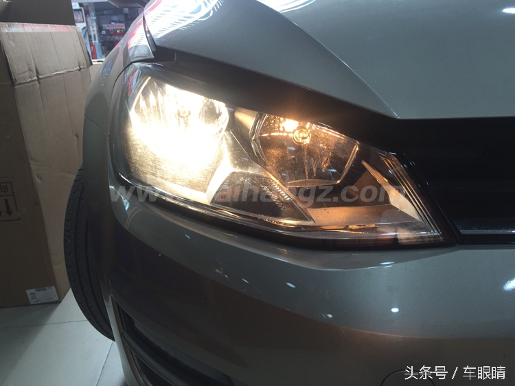 大众高尔夫7升级rline大灯,大众高尔夫7升级大屏