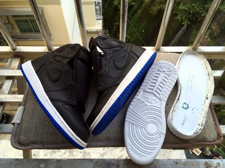 aj1禁穿黑红樱木,aj1倒钩藤原浩低帮真假