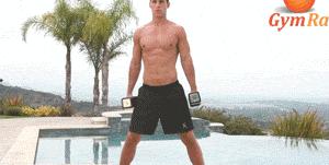 适合40-50岁哑铃运动练腹肌,哑铃锻炼腹肌的最好方法图