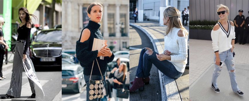 粗棒针毛衣宽松慵懒风搭配,拯救圆领粗针织毛衣穿搭