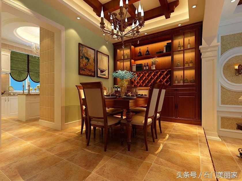 红石原著别墅装修,石家庄原河名墅360平方别墅