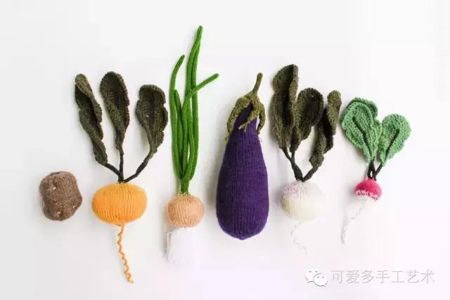 毛线编织蔬菜大全图解,手残党学会的毛线编织小技巧