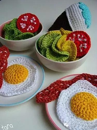 毛线编织蔬菜大全图解,手残党学会的毛线编织小技巧