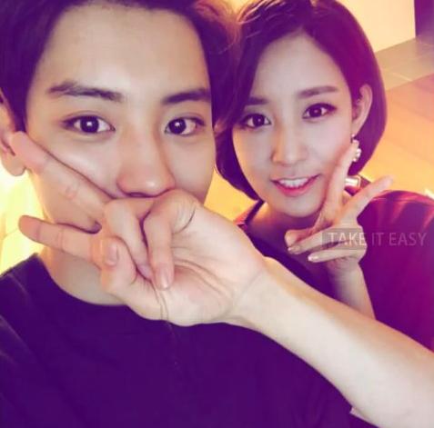 朴灿烈和朴宥拉 (朴灿烈朴宥拉合照)