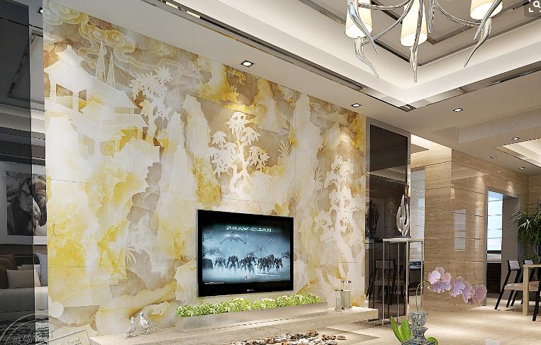 石纹砖的电视背景墙,这才叫隐形门电视背景墙