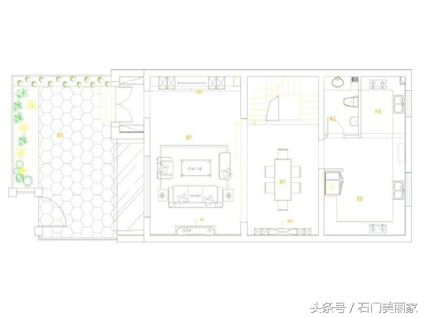 红石原著别墅装修,石家庄原河名墅360平方别墅
