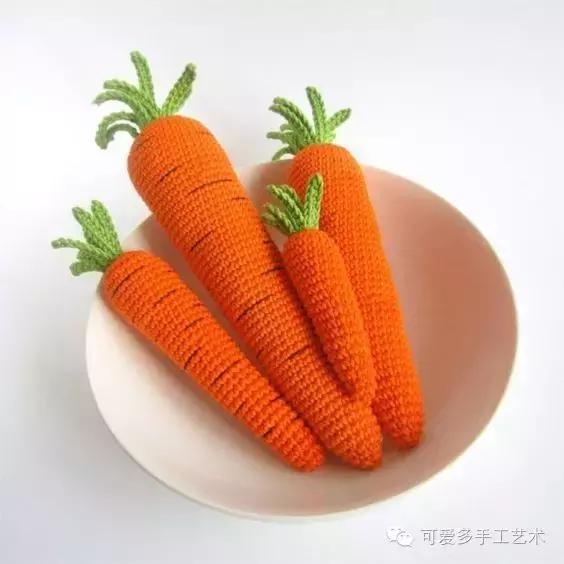毛线编织蔬菜大全图解,手残党学会的毛线编织小技巧
