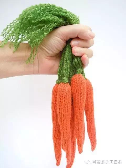 毛线编织蔬菜大全图解,手残党学会的毛线编织小技巧