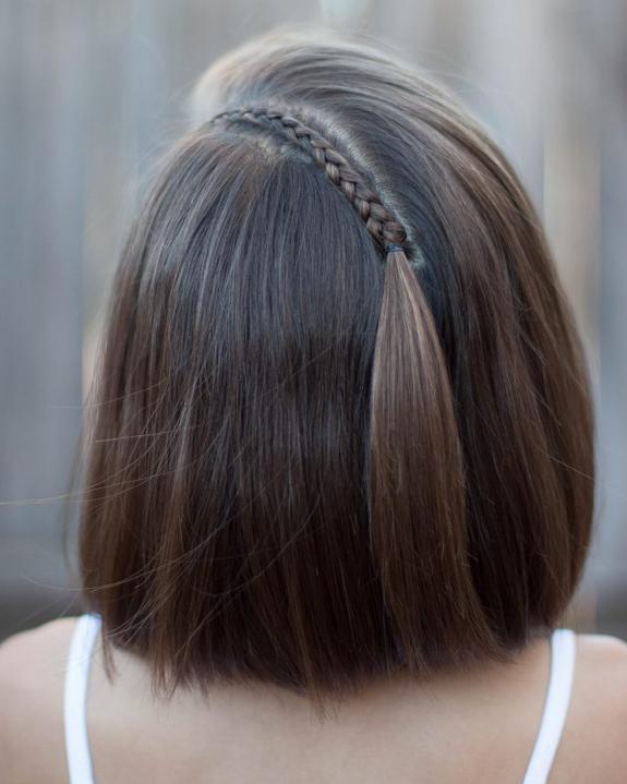 儿童女生短头发辫子编织教学,短头发怎么编织辫子视频