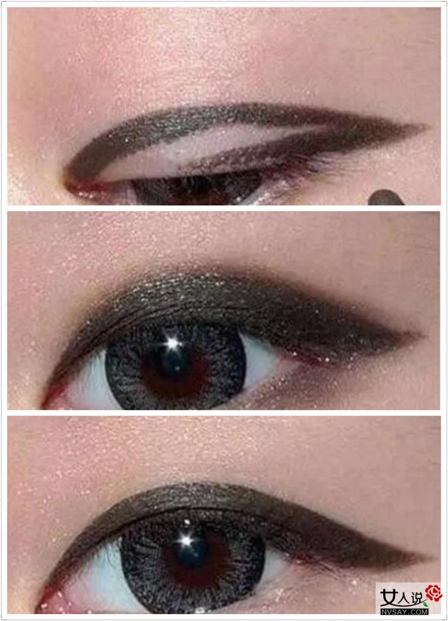 画眼线教程新手胶笔单眼皮,单眼皮画眼线眼影教程视频
