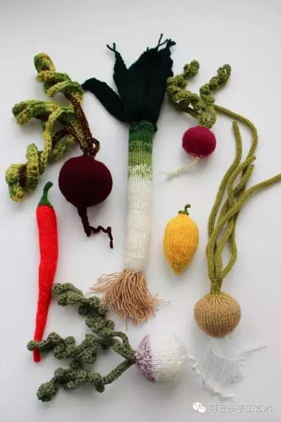 毛线编织蔬菜大全图解,手残党学会的毛线编织小技巧