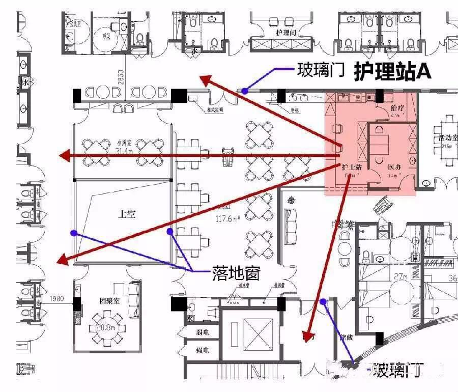 养老设施中，那些贴心又实用的护理站设计