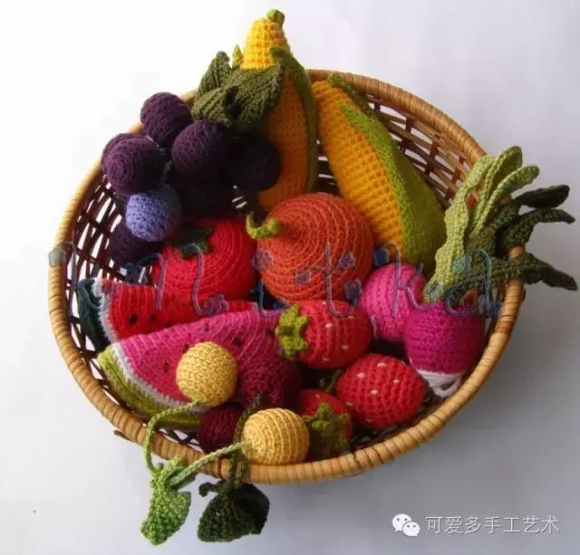 毛线编织蔬菜大全图解,手残党学会的毛线编织小技巧