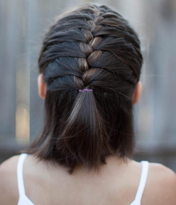 儿童女生短头发辫子编织教学,短头发怎么编织辫子视频