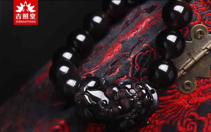 黑曜石貔貅手链男,黑曜石貔貅手链免费的