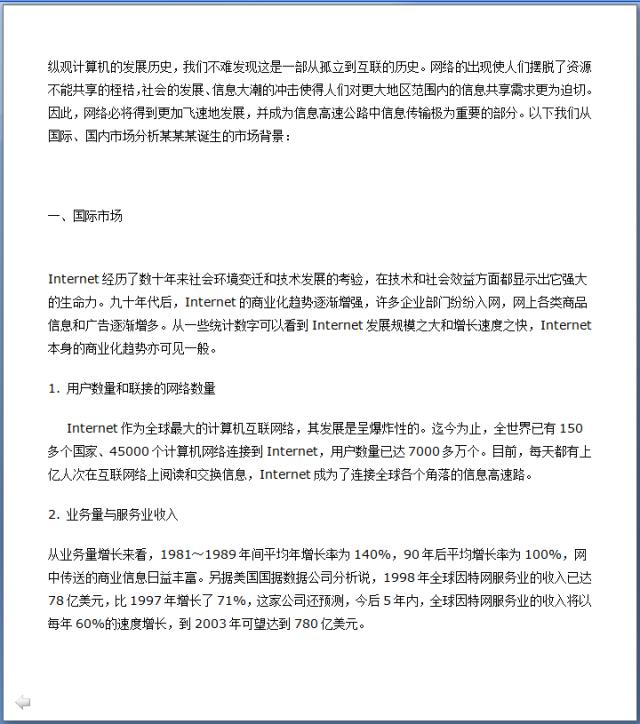 网站项目商业计划书,餐饮商业计划书经典案例