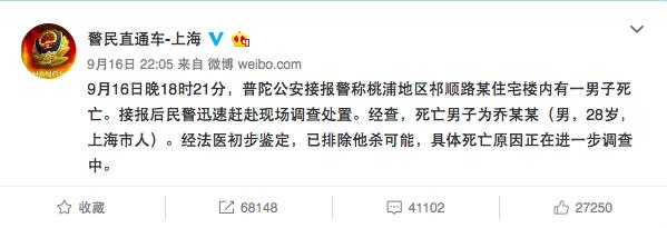 发文悼念乔任梁的明星,乔任梁发文辟谣