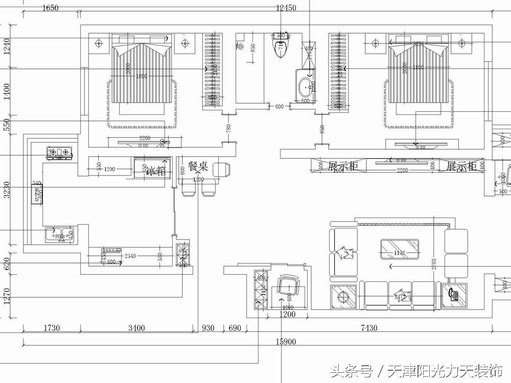 你想不到的简约效果瑞丽园100㎡