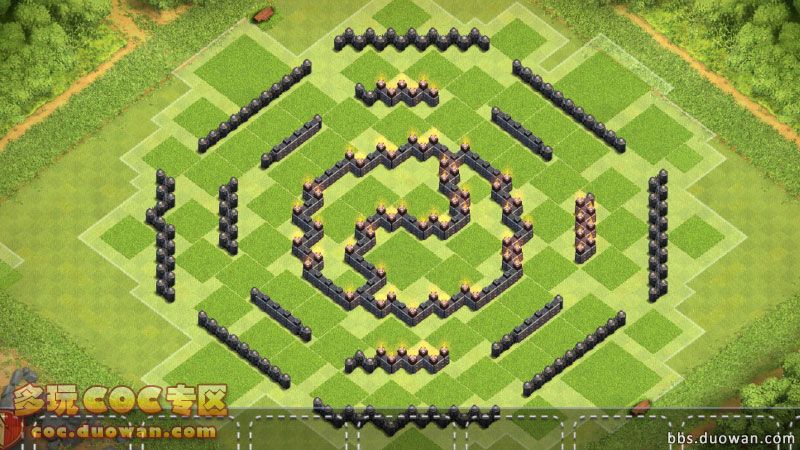 部落冲突9本阵型八卦阵,部落冲突9本八卦阵高清