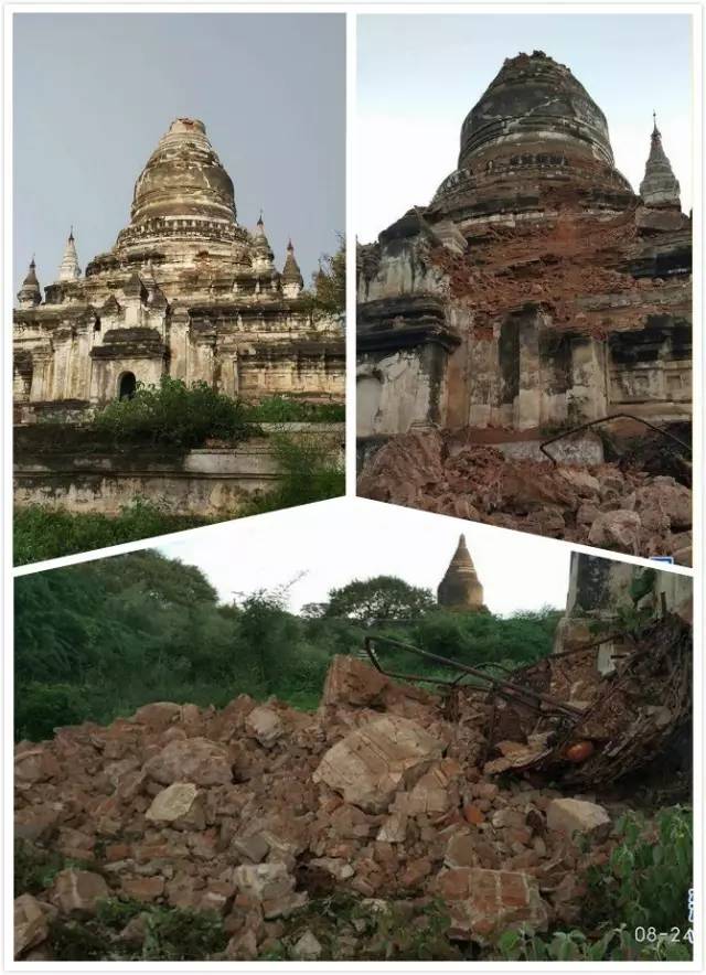 缅甸地震了吗,缅甸倒塌的大佛