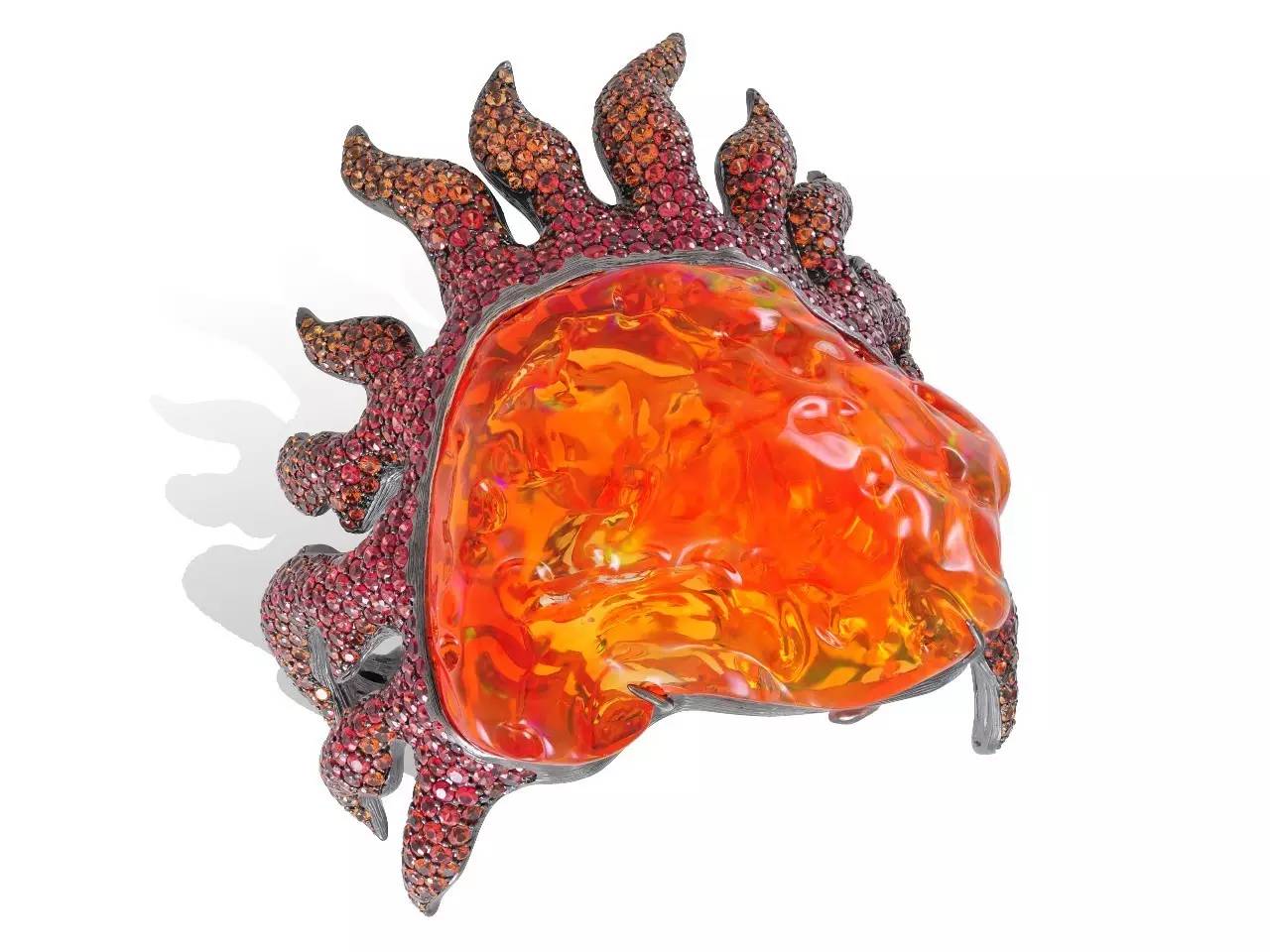 报告！就是这绚烂的火欧泊让我有忍不住剁手的欲望