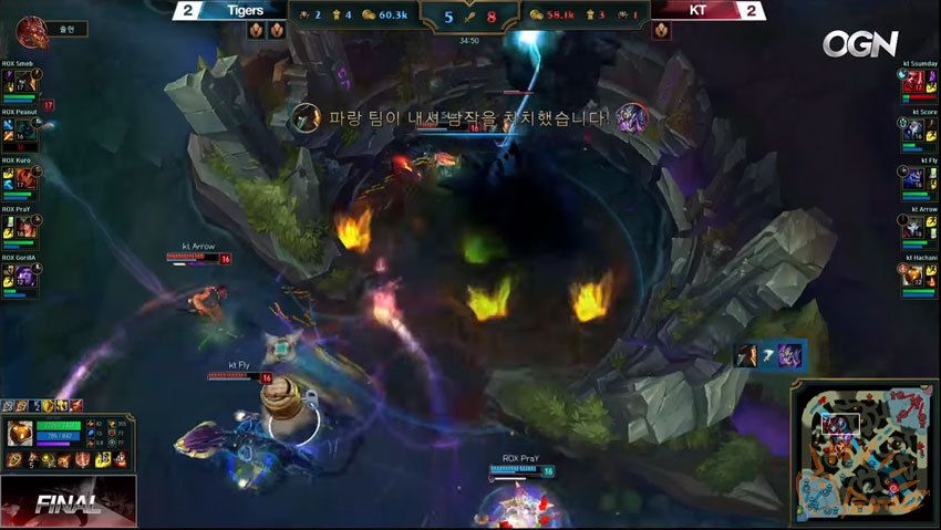 2016lck总决赛rox,s6lck夏季赛决赛rox夺冠