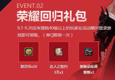 《DNF》职业革新TGP送好礼活动网址