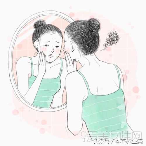 来大姨妈脸上起痘痘怎么办,痘痘来了