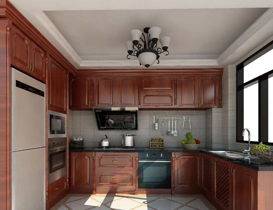 橱柜材料碳钢,水曲柳实木橱柜门板款式