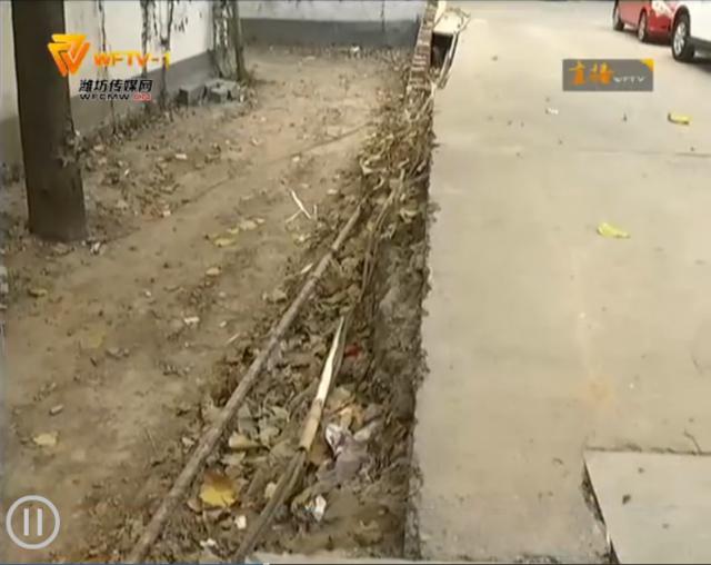 天山花园：小区外墙被泡倒居民担惊受怕